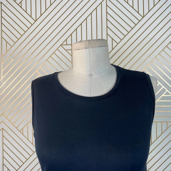 Everlane The Luxe Drape Muscle Tank Dress Navy - Picture 3 of 10